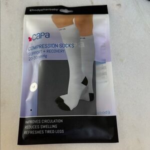 White Compression Socks for Women